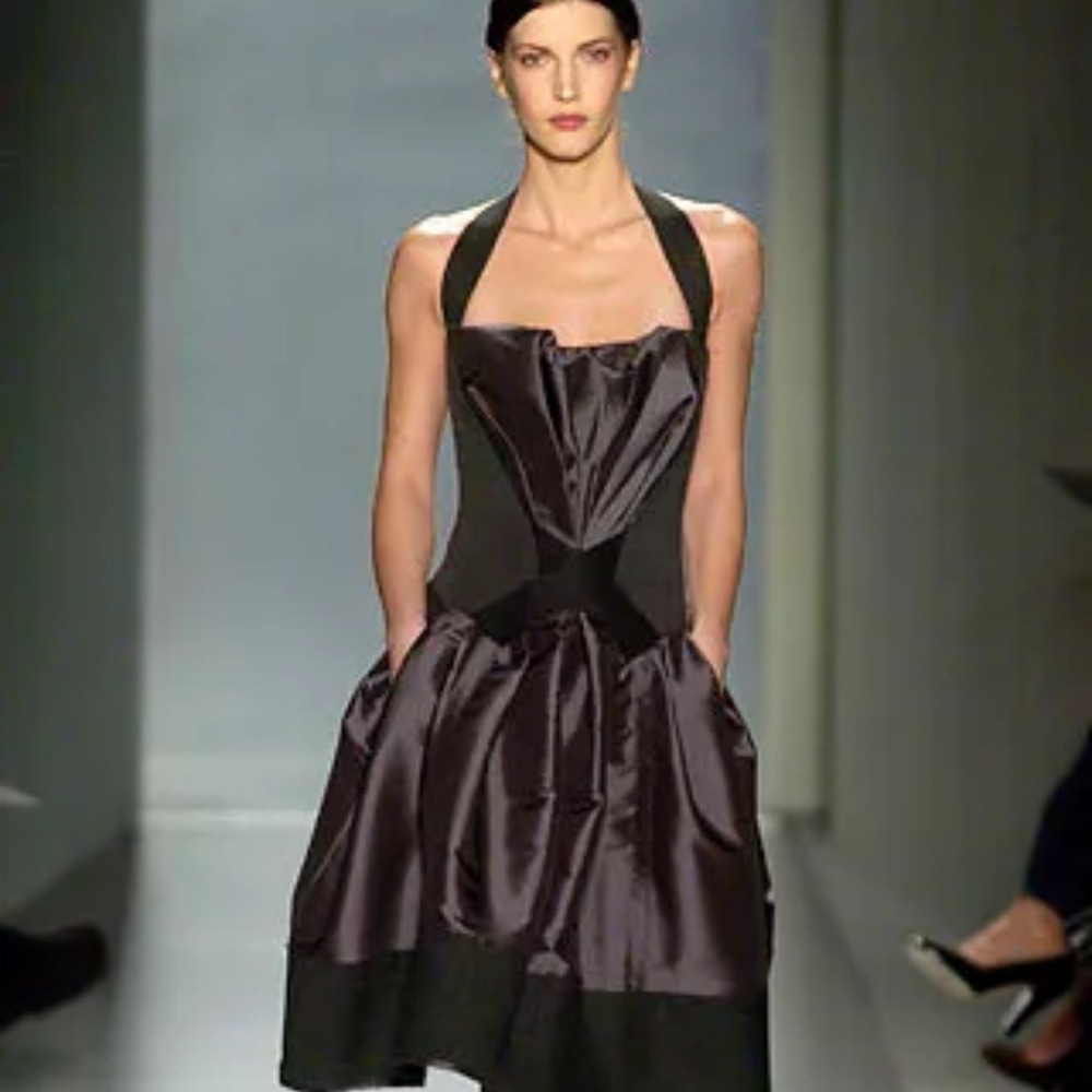 Donna Karan Black Strapless Dress